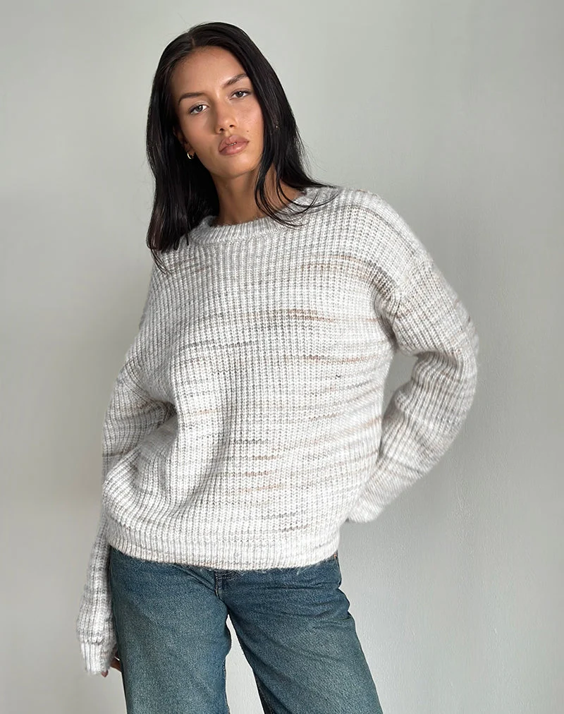 Pull Karu en tricot brossé neutre