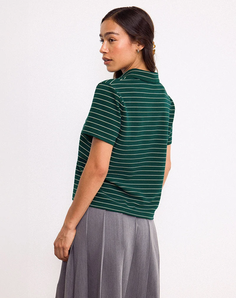 Chemise Bupolo, vert bouteille