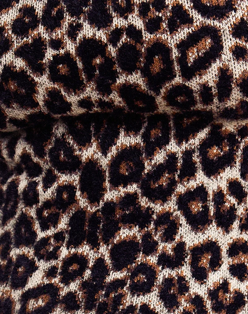 Citara Cami Top in True Leopard Brown