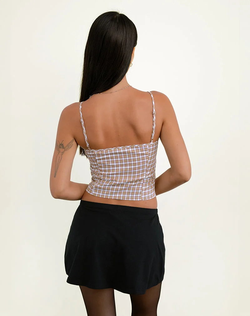 Kaita Cami Top in Red and Yellow (rouge et jaune)