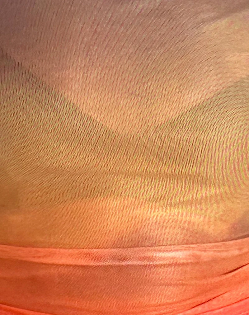Top Bastille en maille imprimée Orange Sunset