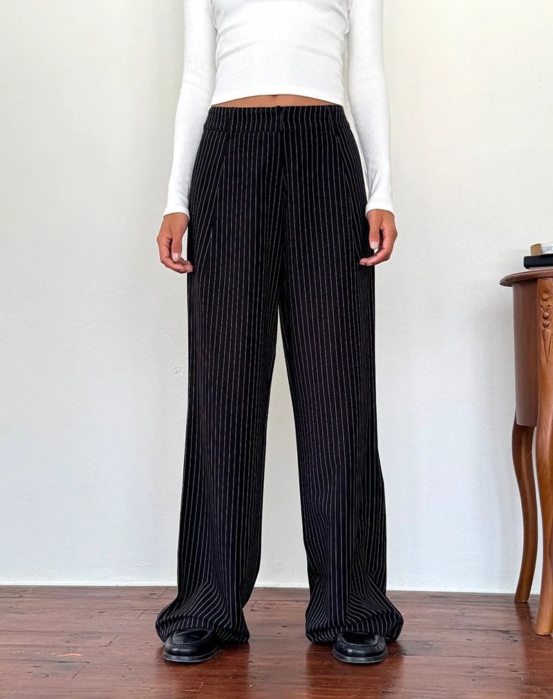 Pantalon Hondra à rayures noires
