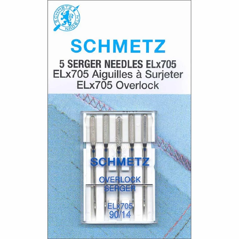 Aiguilles pour surjeteuse SCHMETZ ELx705 | 90/14 | Paquet de 5