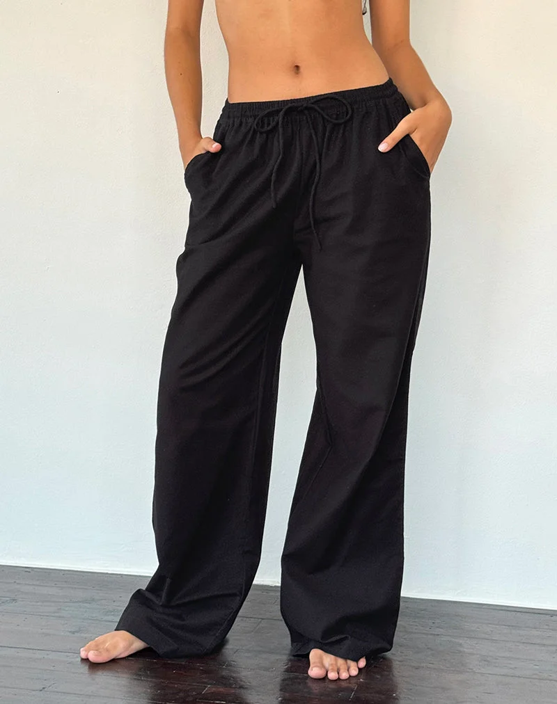 Pantalon large Wasic en noir
