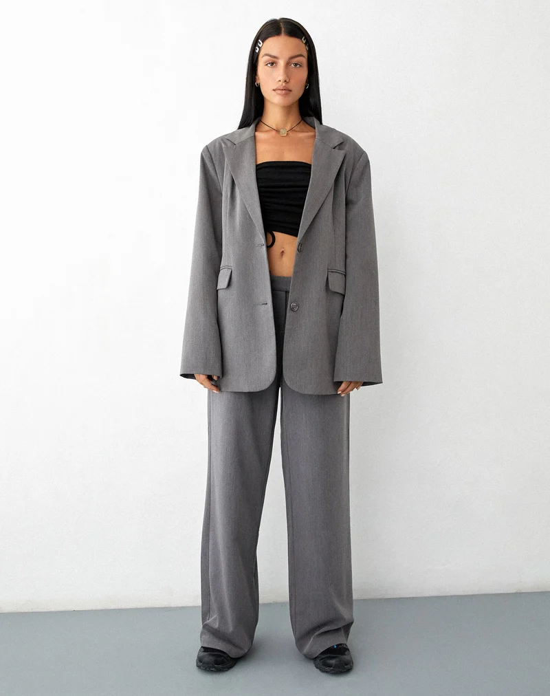 Blazer MOTEL X JACQUIE Maiwa en tailleur anthracite