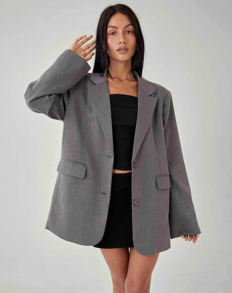 Blazer MOTEL X JACQUIE Maiwa en tailleur anthracite
