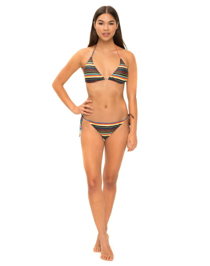 Bas de bikini à nouettes Sherbet, arc-en-ciel