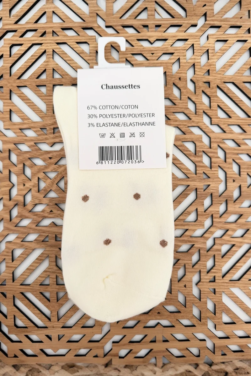 CHAUSSETTES Pois ou Coeurs dorés