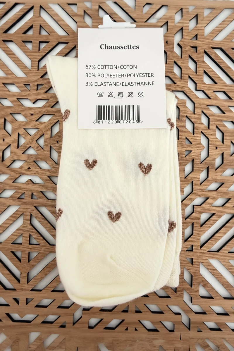 CHAUSSETTES Pois ou Coeurs dorés