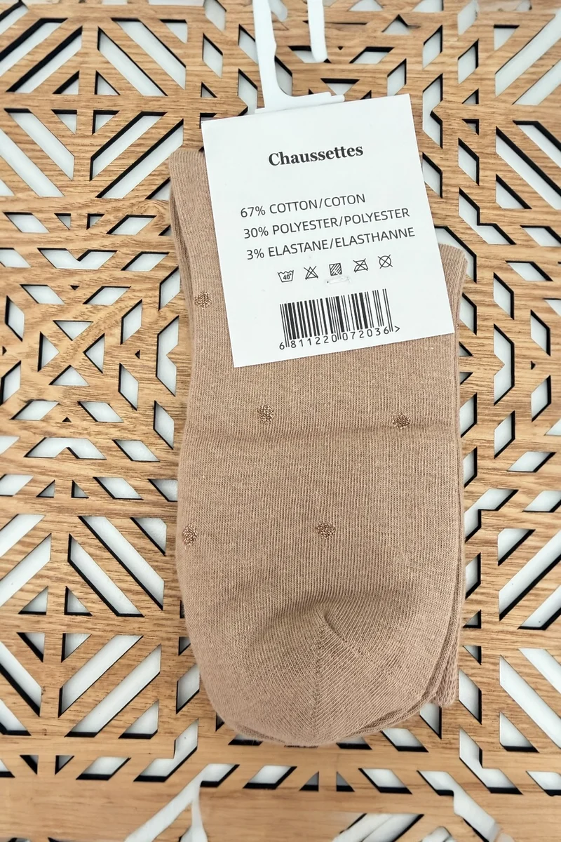 CHAUSSETTES Pois ou Coeurs dorés