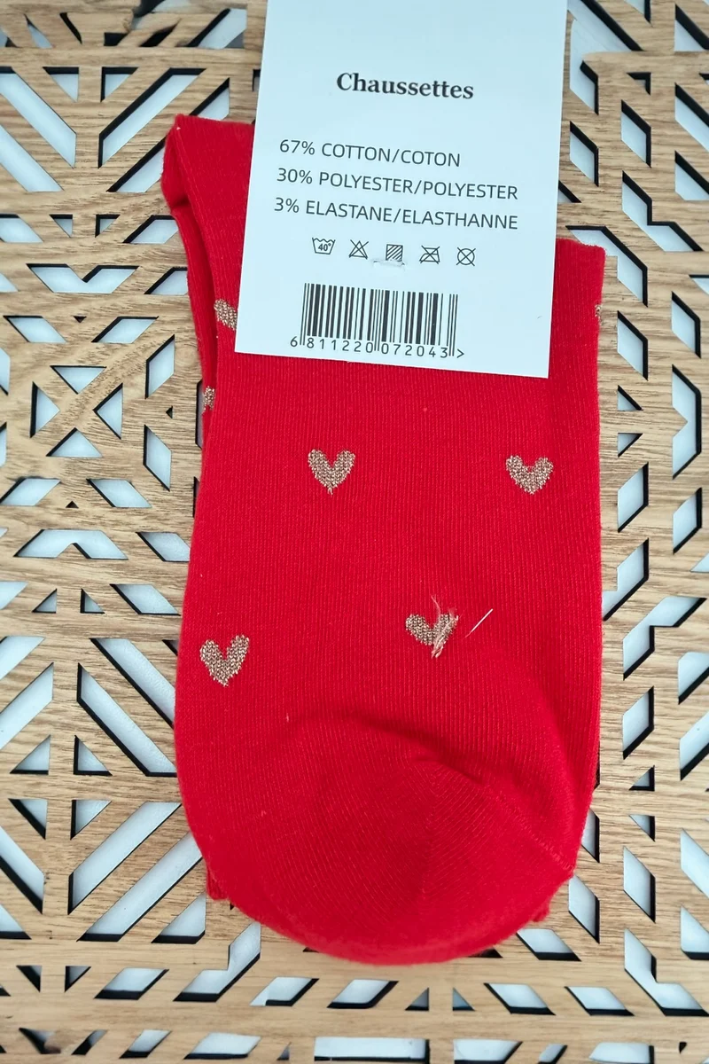 CHAUSSETTES Pois ou Coeurs dorés