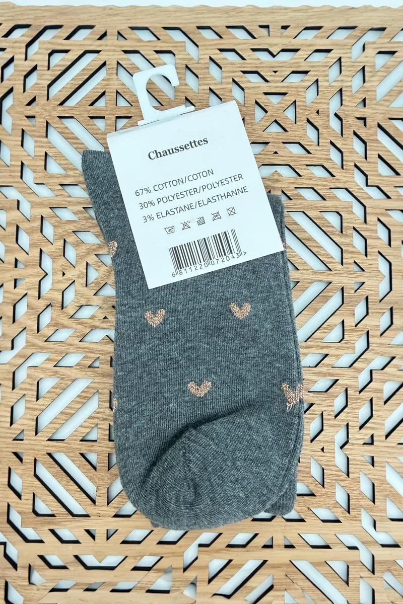 CHAUSSETTES Pois ou Coeurs dorés
