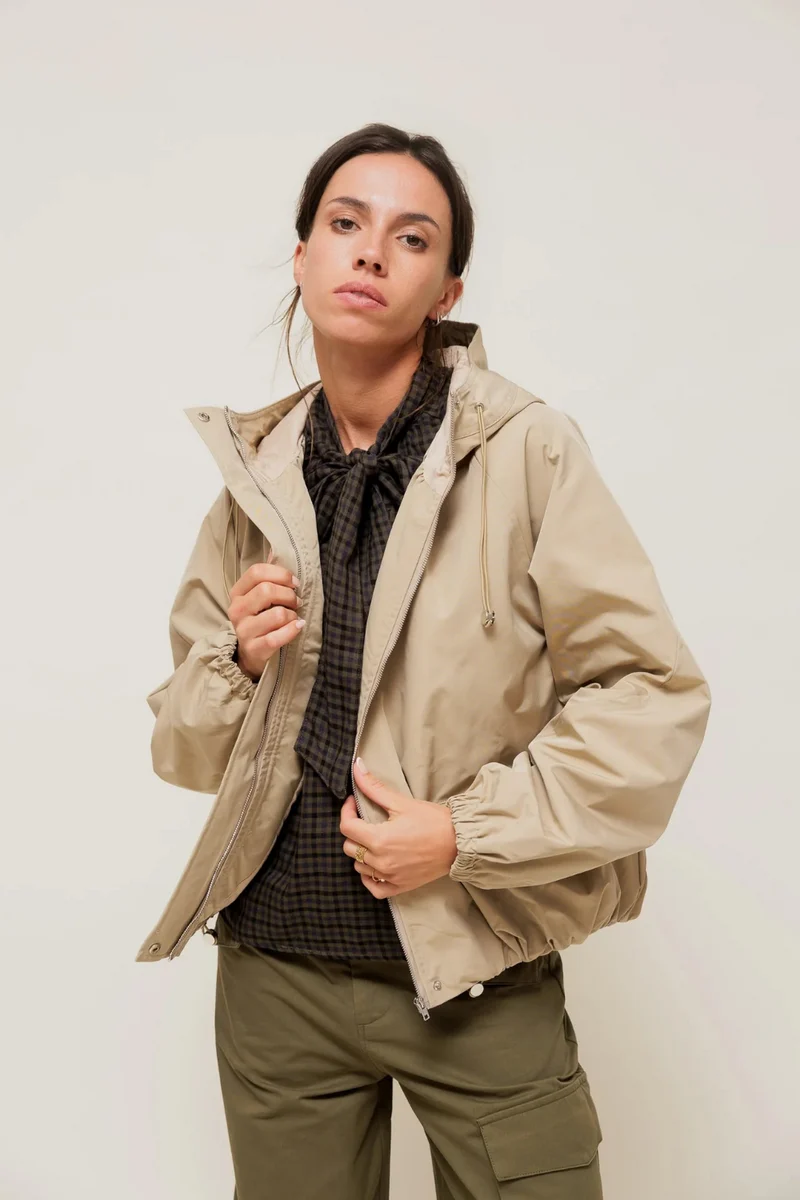 VELIANE - Parka Forme Balloon à Capuche