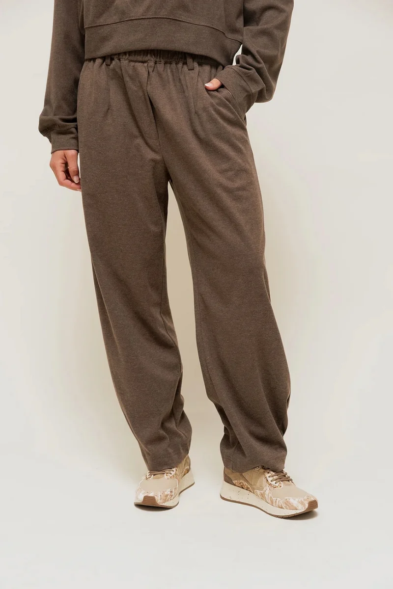 SELORIAH - Pantalon Coupe Large en Maille Sweat