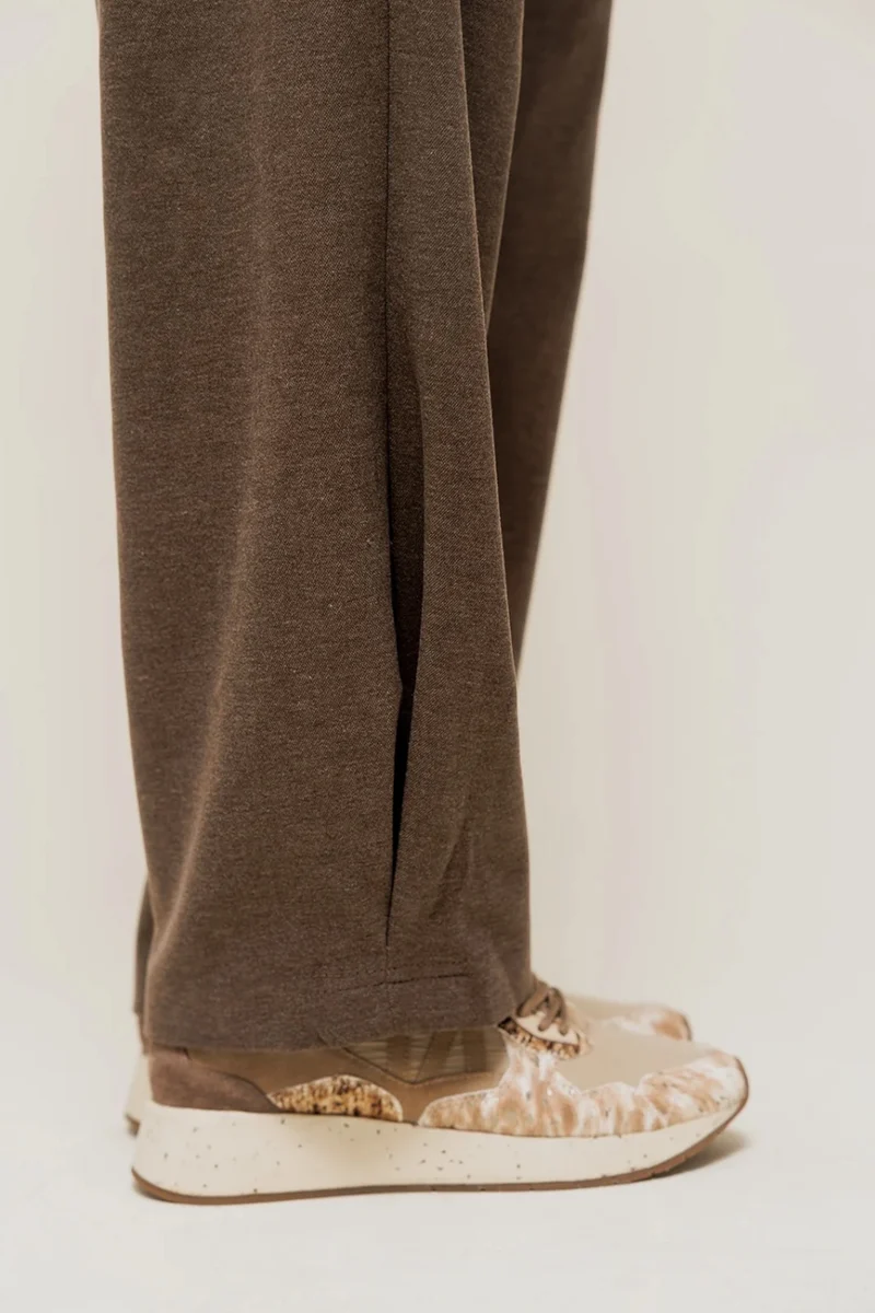 SELORIAH - Pantalon Coupe Large en Maille Sweat