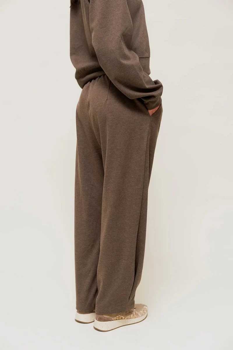 SELORIAH - Pantalon Coupe Large en Maille Sweat