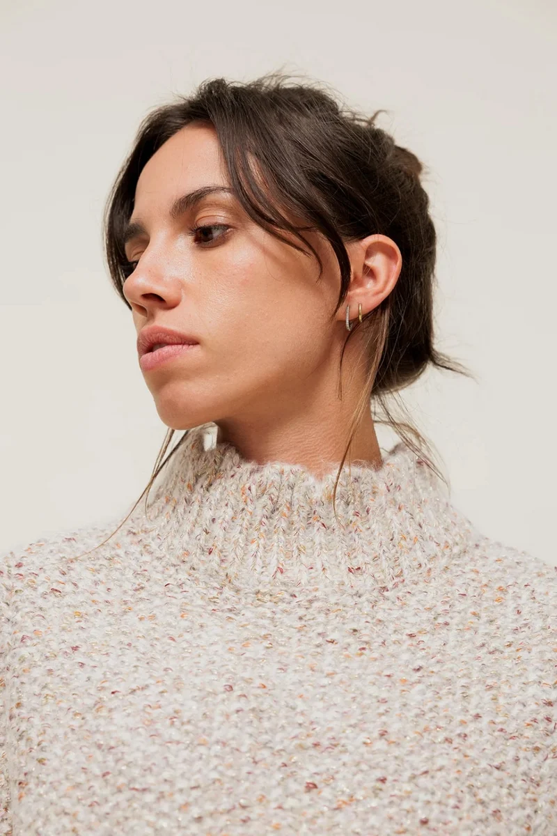 ISALINEY - Pull Sans Manches Col Haut