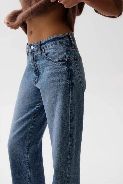 Jeans boyfriend à revers roulés Donny
