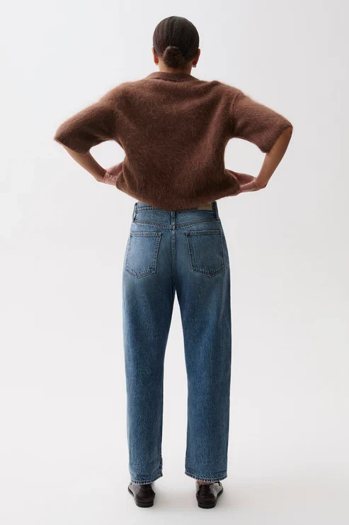 Jeans boyfriend à revers roulés Donny