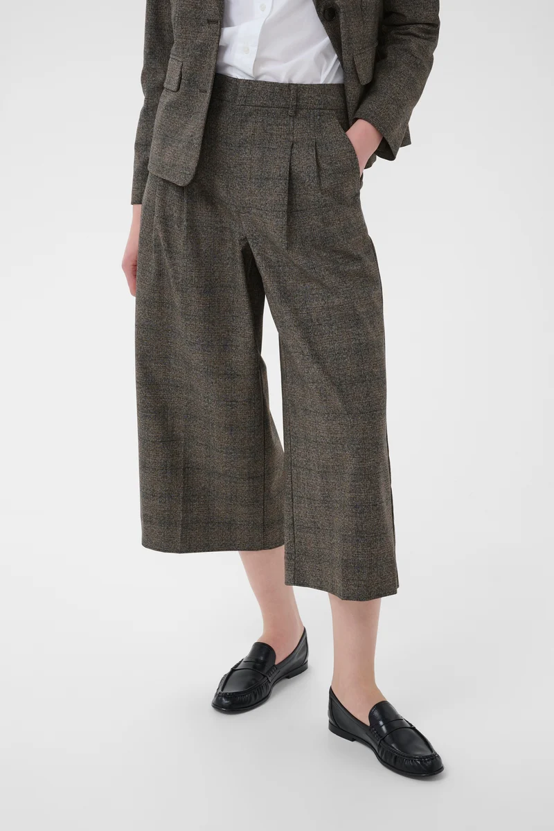 Pantalon écourté à jambe large Clementina