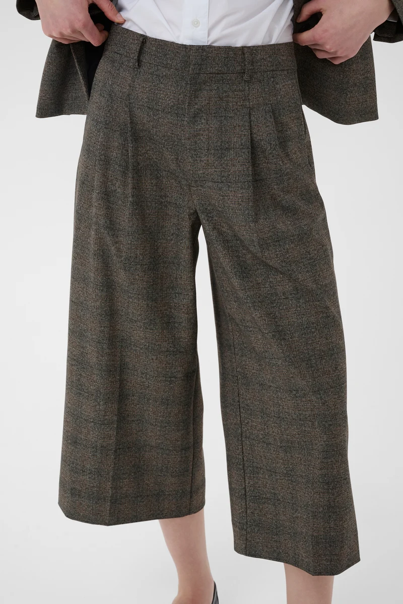 Pantalon écourté à jambe large Clementina