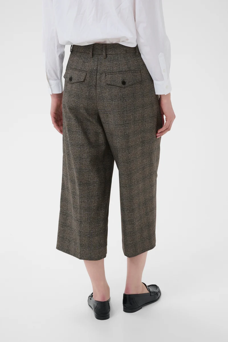 Pantalon écourté à jambe large Clementina