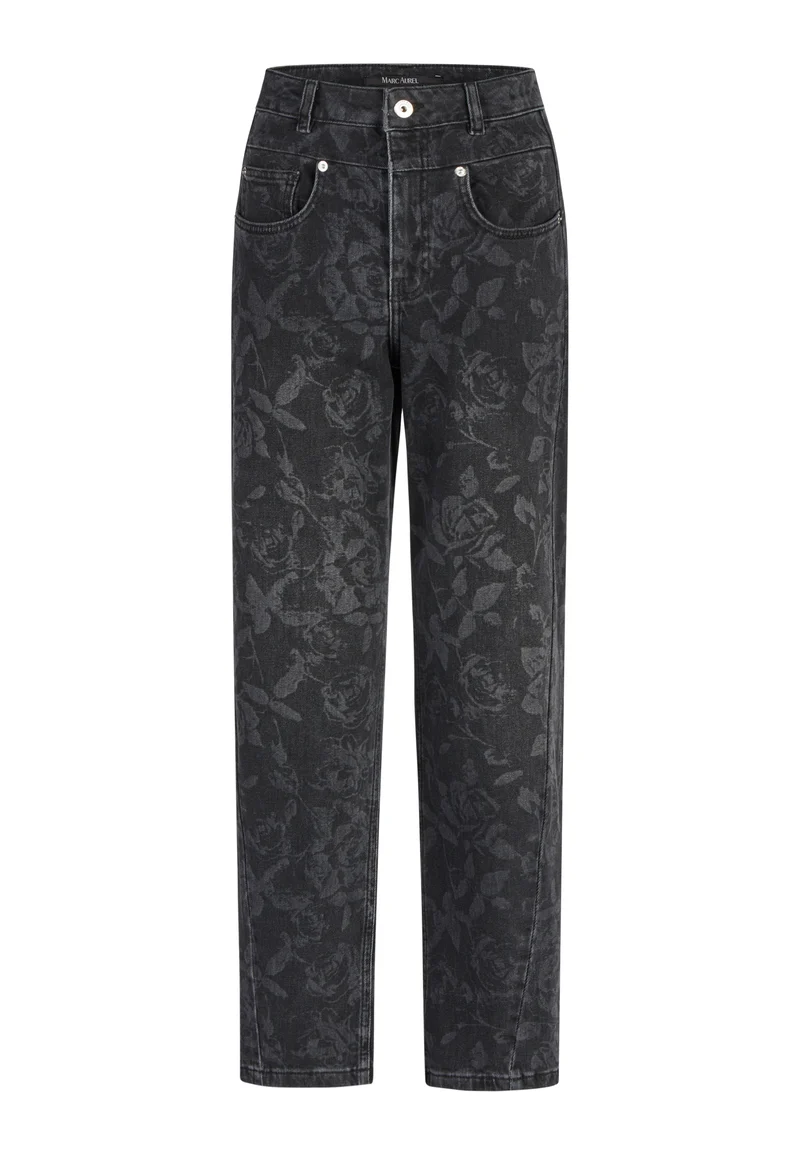 Jeans léger ballon à imprimé floral