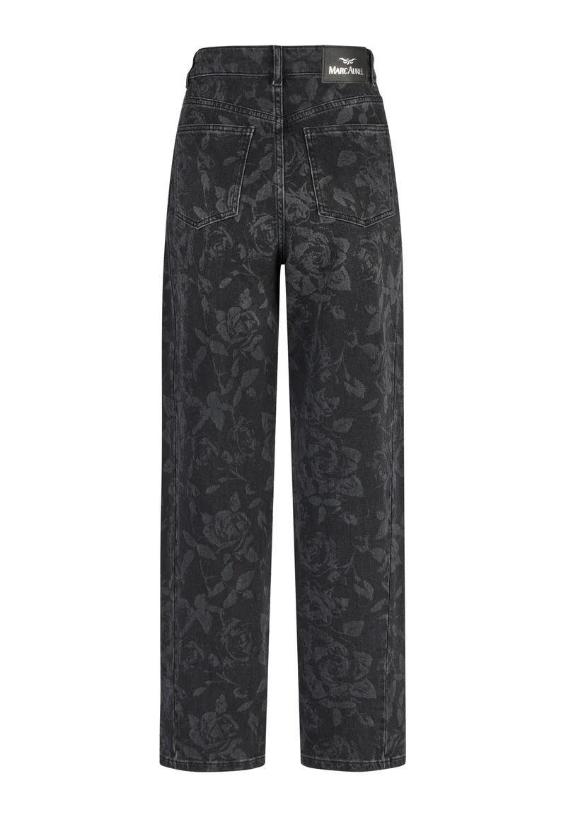 Jeans léger ballon à imprimé floral