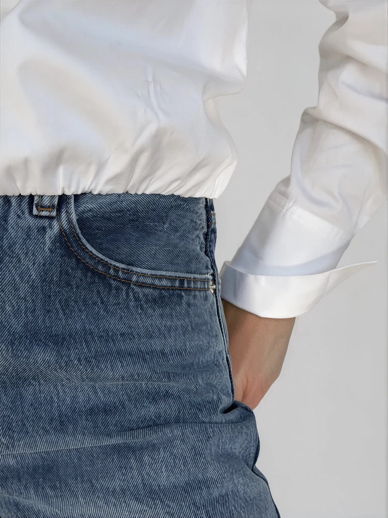 Chemise courte à taille élastiquée Dany