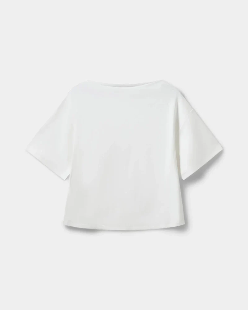 T-shirt à encolure bateau et manches larges Tea