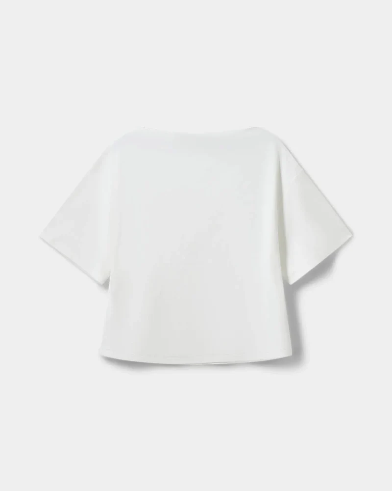 T-shirt à encolure bateau et manches larges Tea