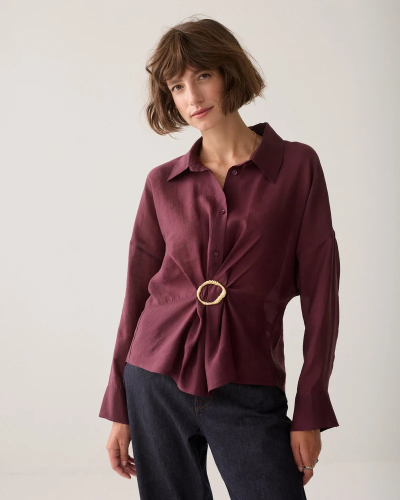 Blouse modulable en lyocell