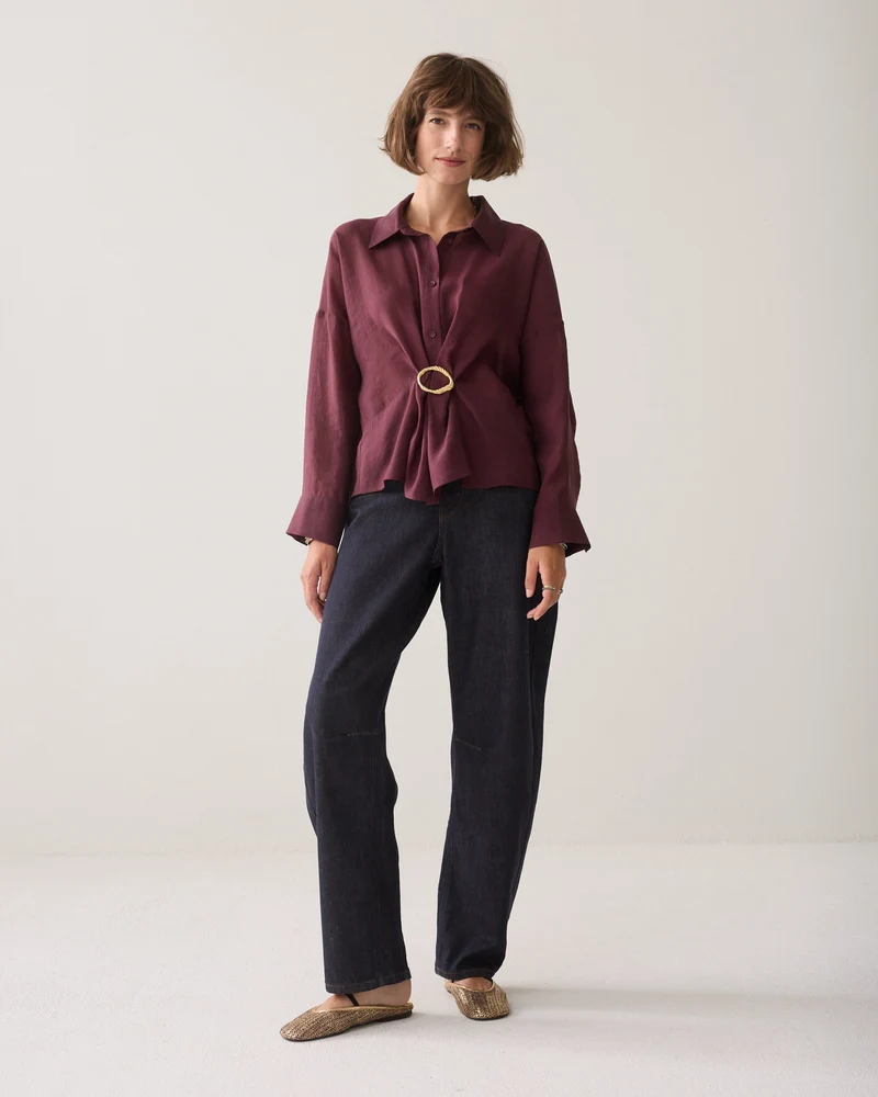 Blouse modulable en lyocell