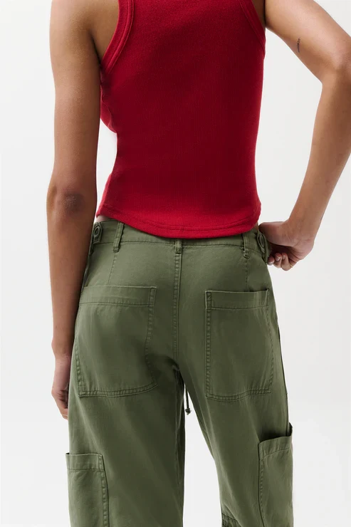 Pantalon utilitaire à jambe large Sabrina