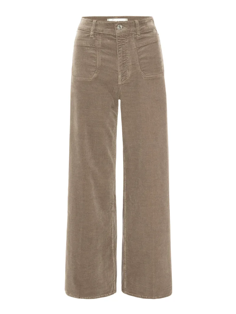 Jeans slim palazzo modernist en corduroy
