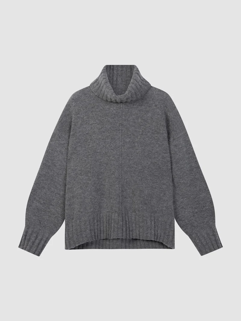 Pull surdimensionné à col roulé
