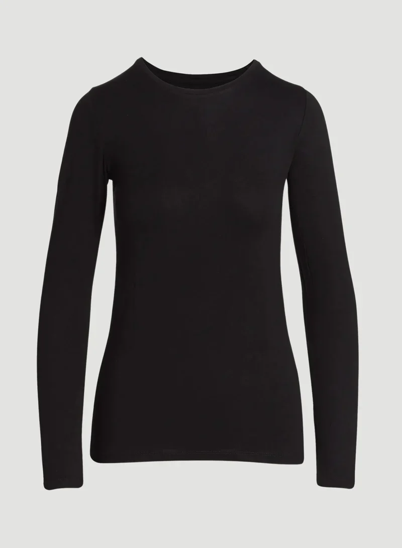 T-shirt à manches longues effet seconde peau