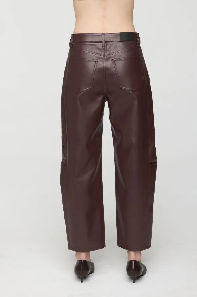 Jeans ballon faux cuir Eli