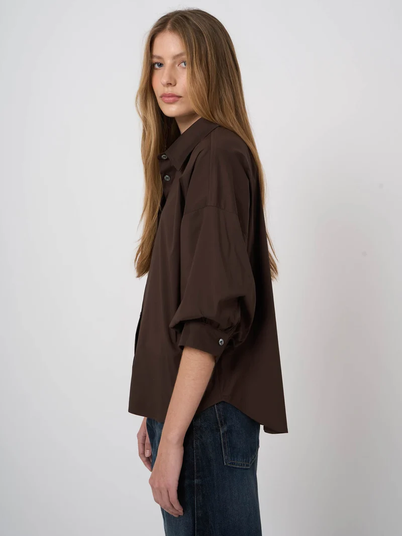 Chemise à manches bouffantes