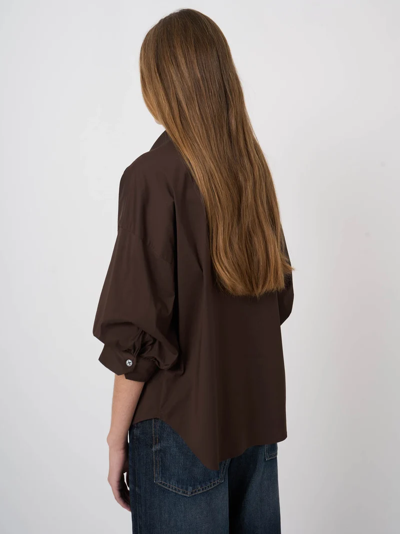 Chemise à manches bouffantes