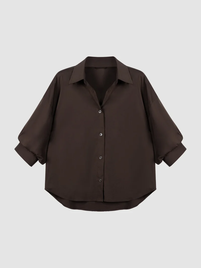Chemise à manches bouffantes