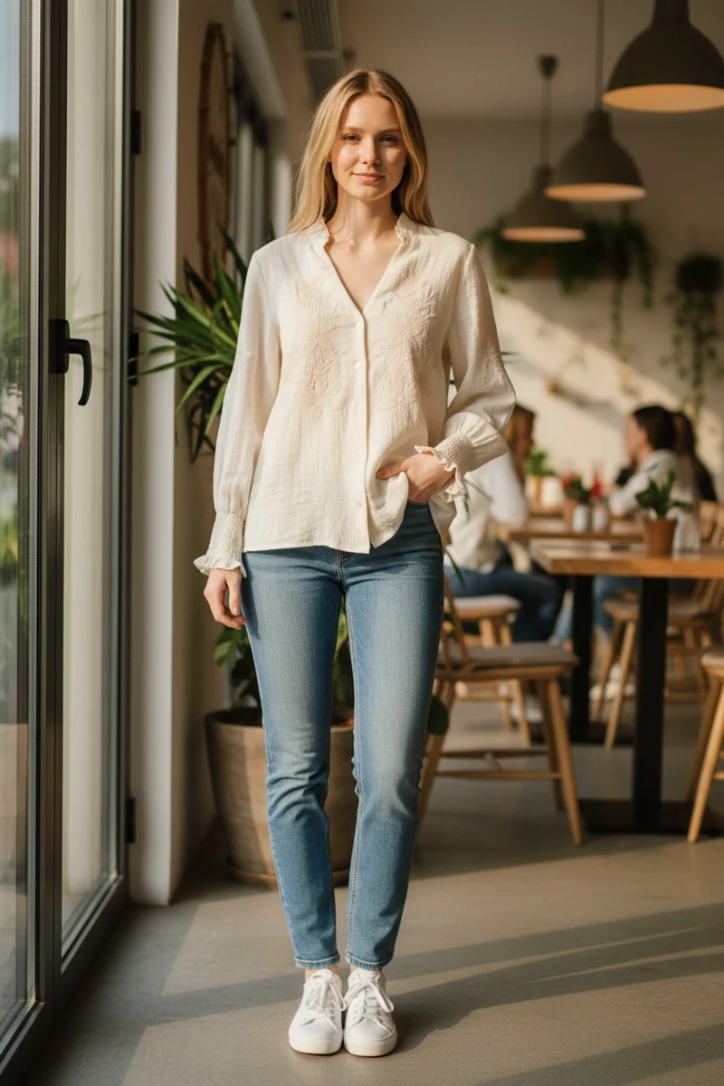 SOIZIC - Blouse Ecru