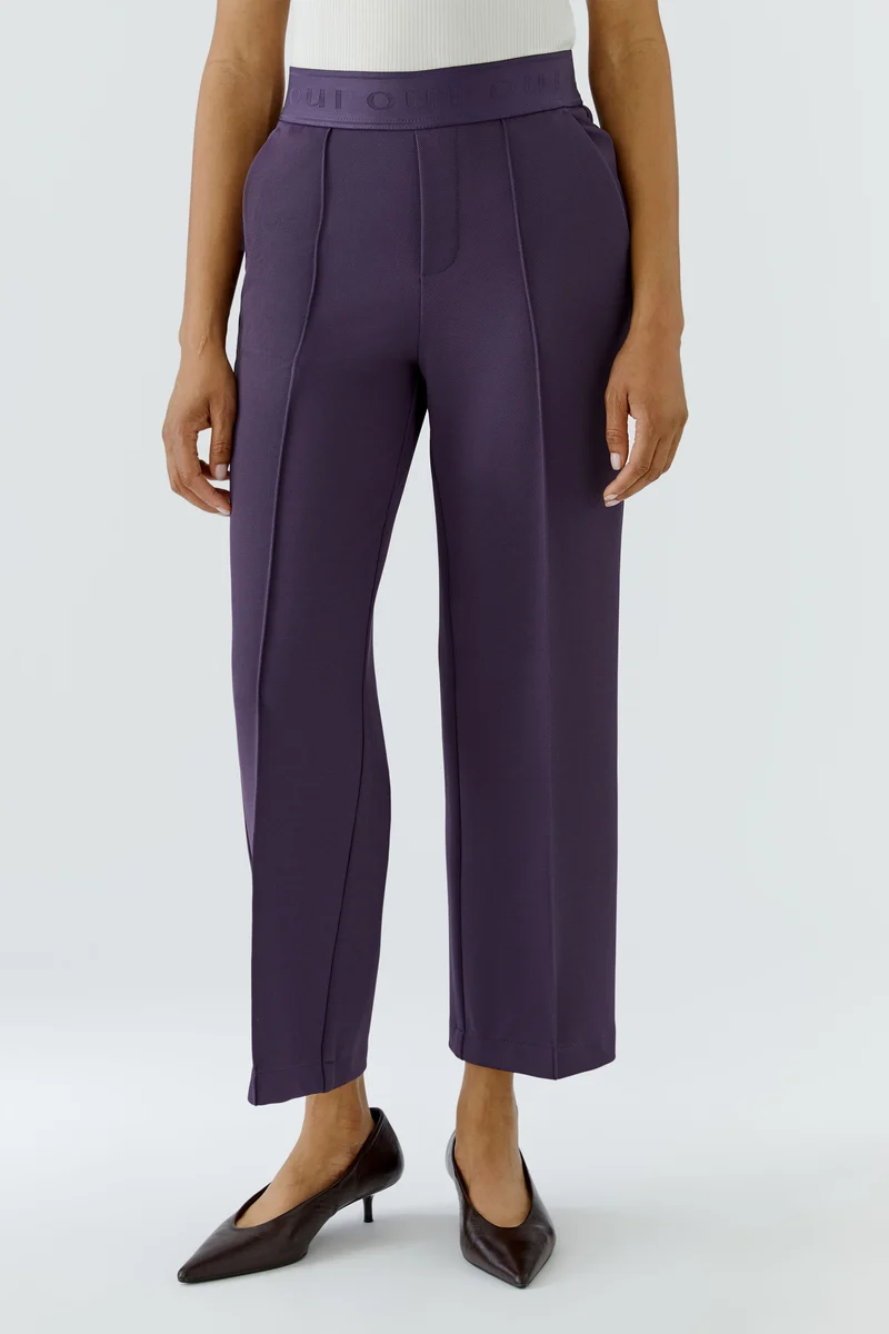 Pantalon écourté à taille élastique