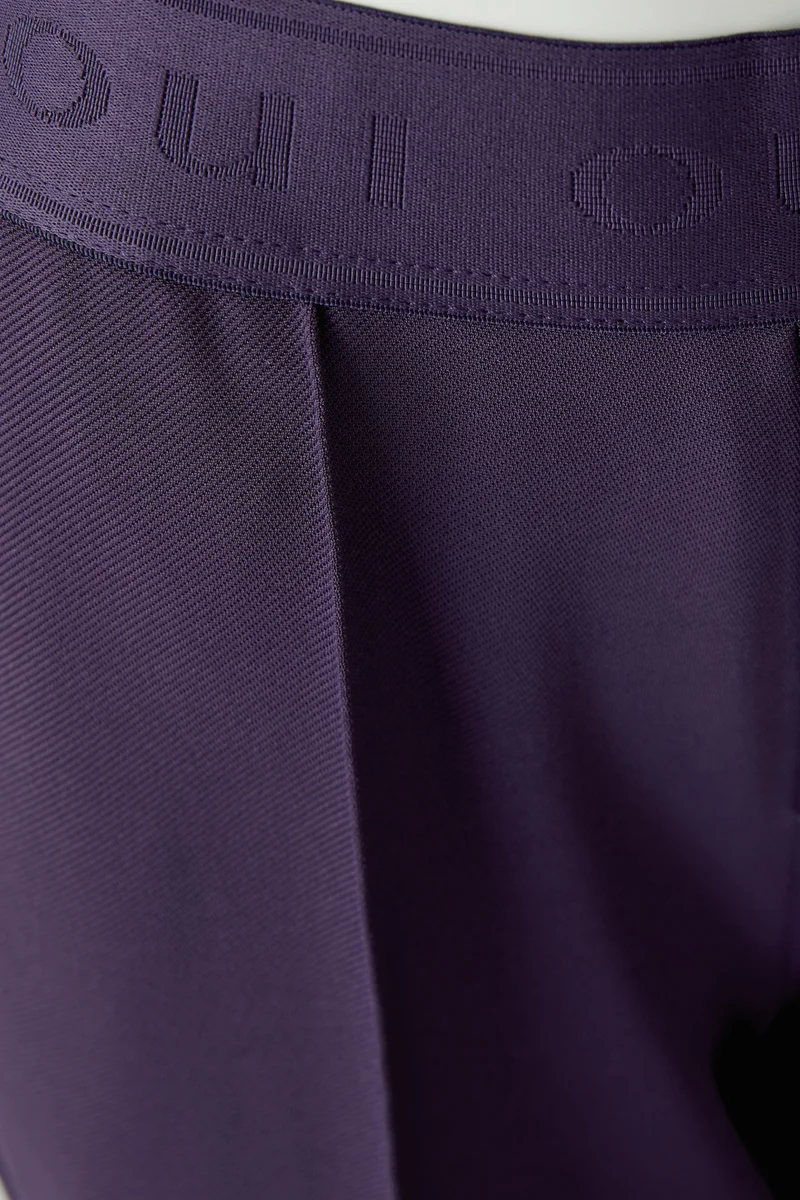 Pantalon écourté à taille élastique