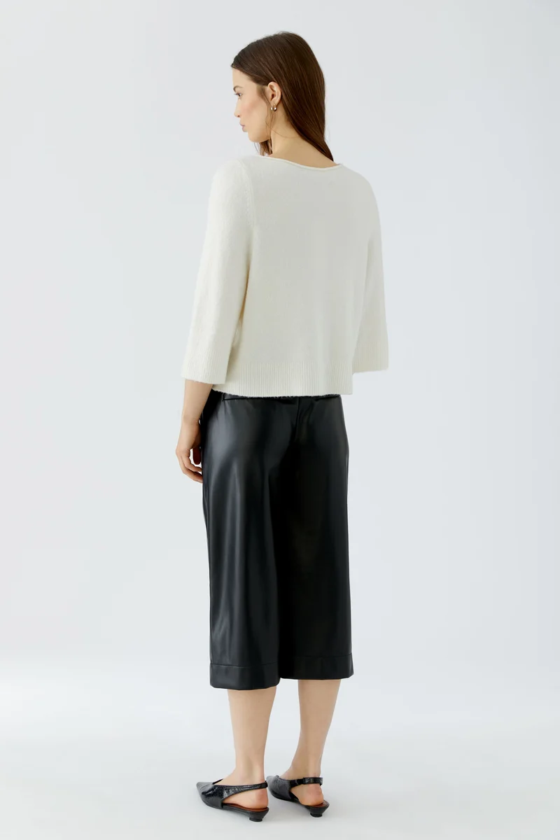 Pull ample à manches trois-quarts