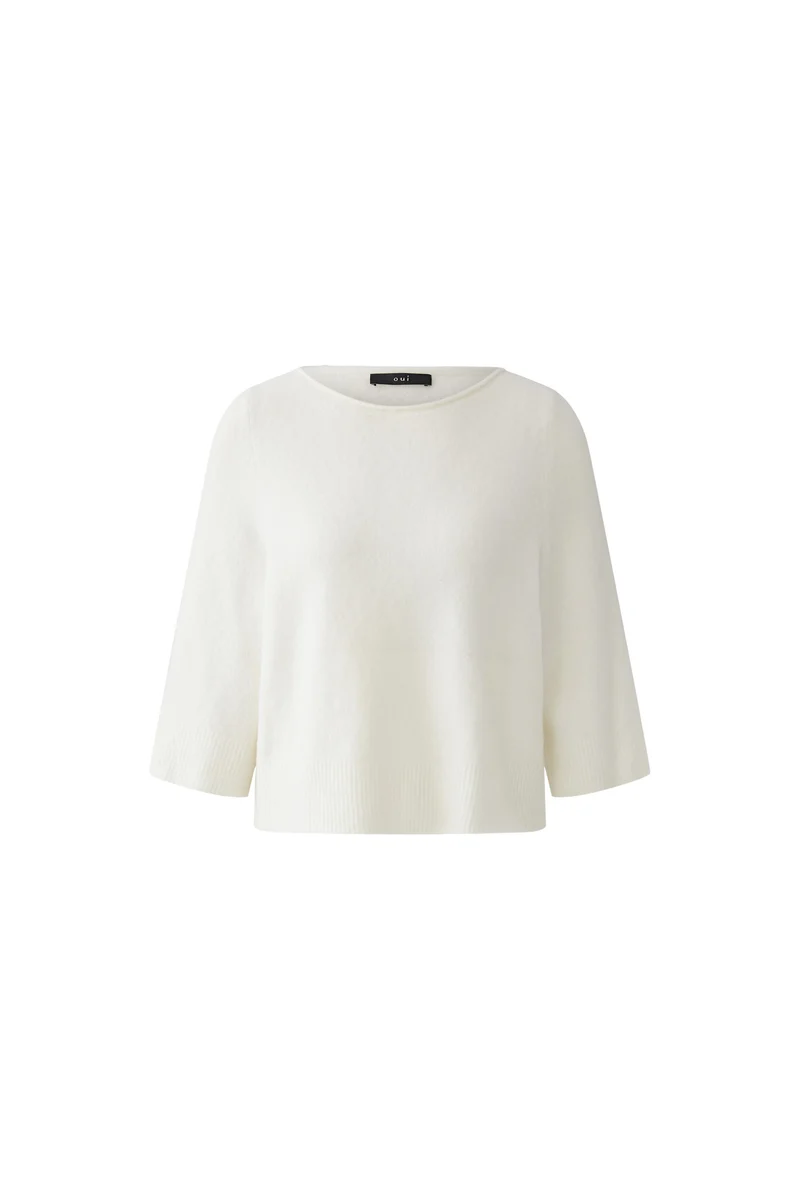 Pull ample à manches trois-quarts