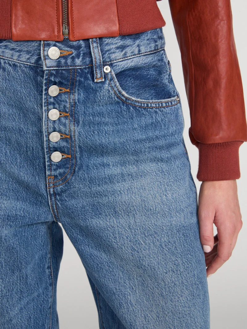 Jeans amples à braguette boutonnée The Loose