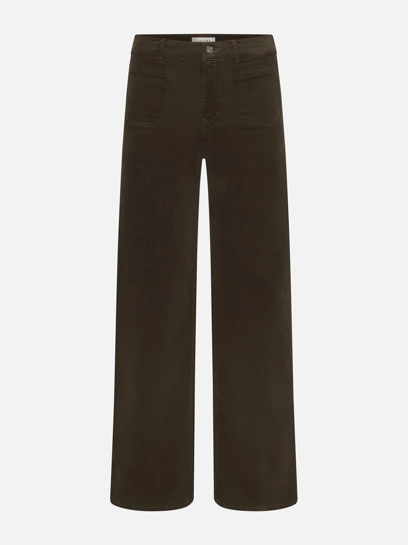Jeans slim palazzo modernist en corduroy