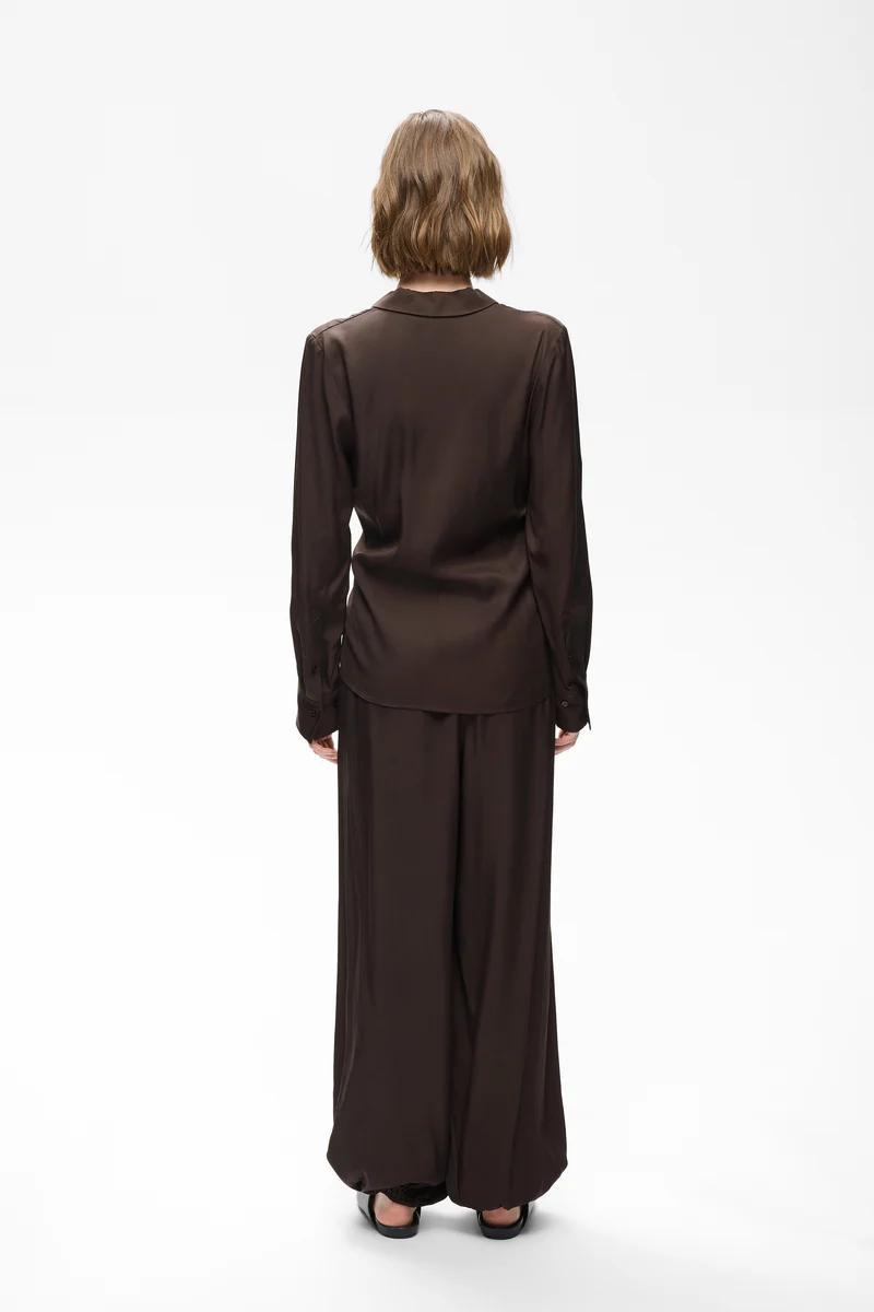 Pantalon fluide Meryl à chevilles élastiquées
