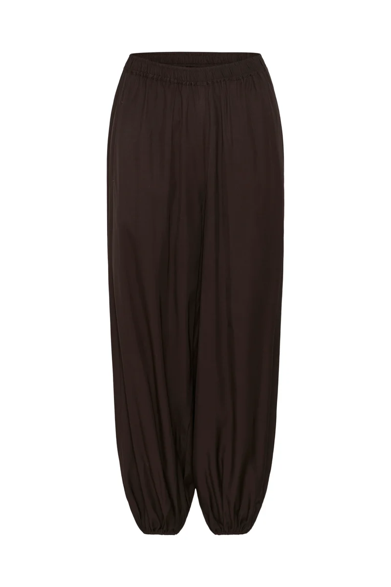 Pantalon fluide Meryl à chevilles élastiquées